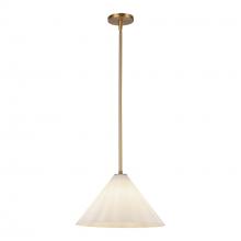  PD451814AGOP - Serena 14-in Aged Brass/Opal Glass 1 Light Pendant