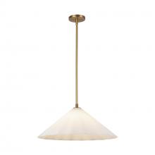  PD451820AGOP - Serena 20-in Aged Brass/Opal Glass 1 Light Pendant