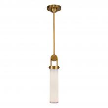  PD355015VBGO - Wynwood 15-in Vintage Brass/Glossy Opal 1 Light Pendant