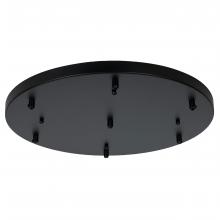  AC5017/BK - Nova - 7 Port Round Canopy In Black