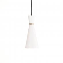  PD1171/MWSG - Konic - 1 14" Light Pendant in Matte White and Soft Gold