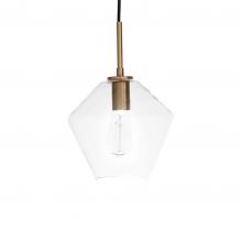  PD6731/CG/CL - Gladstone - Pendant in Champaign Gold with Clear Glass