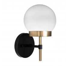  WL3881/BK/OP - Liberty - 1 Light Wall Sconce in Black with Opal Glass