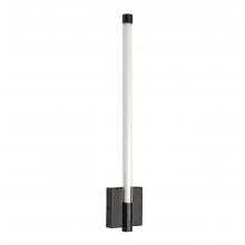  WL7014/BK/OP - Saskia - LED 21 Wall Sconce In Black with Clear Glass and Opal Acrylic