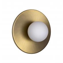  WL7072/SG - Playa- 1 Light Wall Light In Soft Gold with Opal Glass