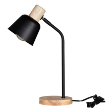 Eglo Canada 205887A - 1 LT Table Lamp w/ Black Finish & Wood Accents