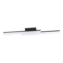 Eglo Canada 206024A - Integrated LED Ceiling Light with Black Finish & Satin Shade