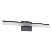 Eglo Canada 206026A - Integrated LED Bath/Vanity Light with Black Finish & Satin Shade