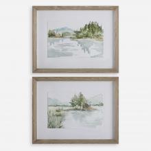  32288 - Uttermost Serene Lake Framed Prints, Set/2
