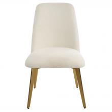  23262 - Uttermost Vantage Off White Fabric Dining Chair