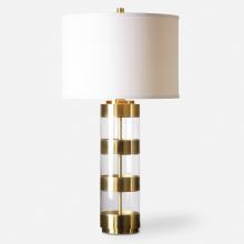  26669-1 - Uttermost Angora Brushed Brass Table Lamp