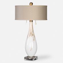  27201 - Uttermost Cardoni White Glass Table Lamp