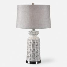  27535-1 - Uttermost Kansa Distressed White Table Lamp
