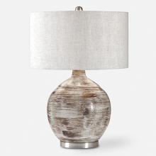  27656-1 - Uttermost Tamula Distressed Ivory Table Lamp