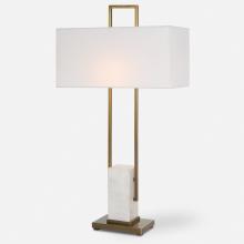  30160 - Uttermost Column White Marble Table Lamp