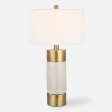  30124-1 - Uttermost Adelia Ivory & Brass Table Lamp