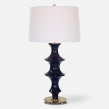  30196 - Uttermost Coil Sculpted Blue Table Lamp