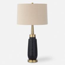  30261 - Uttermost Spyglass Black Wood Grain Table Lamp