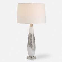  30263 - Uttermost Quinn White & Silver Table Lamp