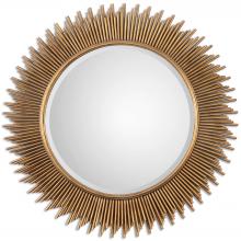 08137 - Uttermost Marlo Round Gold Mirror