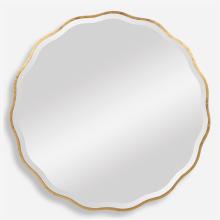  09611 - Uttermost Aneta Gold Round Mirror