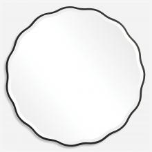  09693 - Uttermost Aneta Black Round Mirror