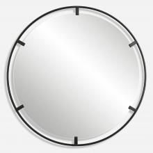  09734 - Uttermost Cashel Round Iron Mirror
