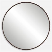  09869 - Uttermost Eden Mahogany Round Mirror
