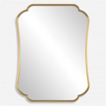  09904 - Uttermost Athena Brushed Brass Mirror