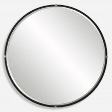  09939 - Uttermost Bonded Round Black Mirror