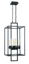  41536-ABZ - Cubic 6 Light Foyer in Aged Bronze Brushed