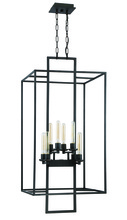  41538-ABZ - Cubic 8 Light Foyer in Aged Bronze Brushed
