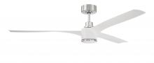  PHB60WPLN3 - 60" Phoebe in White/Polished Nickel w/ White Blades