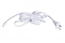  CPK11-PG6-W - 6' Under Cabinet Puck Cord and Plug in White