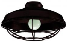  LK984BR - 1 Light Wire Cage Light Kit in Brown