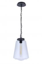 ZA3821-MN - Laclede 1 Light Large Outdoor Pendant in Midnight