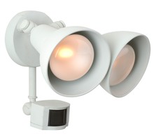  Z402PM-TW - 2 Light Covered Flood with Motion Sensor in Textured White
