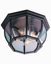  Z434-TB - Bent Glass 4 Light Outdoor Flushmount in Textured Black