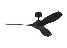  3CLNCSM52MBK - Collins coastal 52-inch indoor/outdoor Energy Star smart ceiling fan in midnight black finish