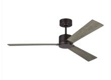  3RZR52AGP - Rozzen 52"Indoor/Outdoor Aged Pewter Ceiling Fan with Handheld Remote Control and Reversible Mot