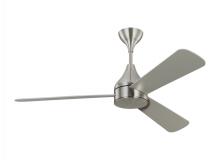  3STMSM52BSD - Streaming Smart 52" Dimmable Indoor/Outdoor Integrated LED Brushed Steel Ceiling Fan